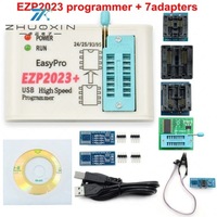 EZP2023 Plus USB High Speed SPI Flash Programmer dengan 12 Adaptor SOP8 QFN8 WSON8 TSSOP8 Alat Pembakar BIOS