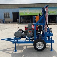 Foreuse hydraulique de puits d'eau de 200 m avec pompe à boue BW160 – Mini machine de forage de puits pour l'exploration de puits