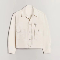 Veste de travail décontractée YIMAI pour hommes, coupe ample, en toile de coton, avec poches plaquées classiques et boutons, style camionneur