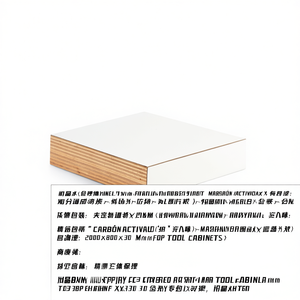 Fami Multiplex Top Covered In <b>Grey</b> Laminate With Laminate Edges 2000x800x30 Mm For Tool <b>Cabinets</b> - Product Image 3