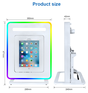 Photomaton portable avec angle de pente réglable à 15 degrés, éclairage RGB, version de bureau, machine photomaton pour <span class=keywords><strong>iPad</strong></span> - Product Image 5