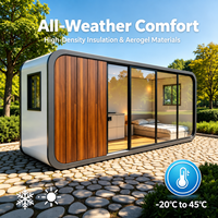 Villa de loisirs extérieure Apple Cabin, maison modulaire à vue panoramique pour complexe hôtelier, zone touristique et destination de vacances
