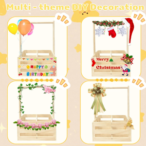 Cajón de madera para <span class=keywords><strong>Baby</strong></span> Shower, armario, cesta para <span class=keywords><strong>Baby</strong></span> Shower con perchas y divisores - Product Image 3