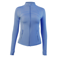 Vestes de sport multicolores légères et ajustées pour femmes, avec fermeture éclair intégrale, pour le yoga, la course à pied, la gym, la remise en forme, vêtements de sport, fabrication en usine