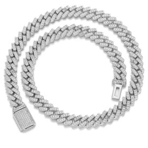 OUGEPHELI 12mm Hip Hop Iced Out Marquise CZ Zircon Collar De Cadena Cubana Eslabones Cubano Collar Miami Cuban Link Chain - Product Image 5