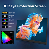 Moniteur à écran Offre Spéciale FHD 15.6 P IPS portable de 1080 pouces à double interface avec type C/HD pour le deuxième affichage professionnel