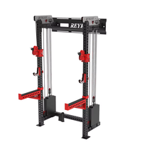 Équipement de musculation en acier inoxydable à faible encombrement pour la maison commerciale Machine de croisement de câbles muraux REYK-19