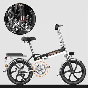 批发优质折叠创意电动自行车与LED显示屏，支持手机充电 2 轮 20 英寸