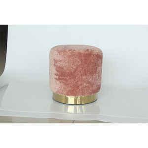 <span class=keywords><strong>Tabouret</strong></span> de rangement en tissu velours côtelé, 4 pièces, décor rond recouvert, garniture métallique, mobilier de salon, de maison, <span class=keywords><strong>tabouret</strong></span> et repose-pieds - Product Image 4