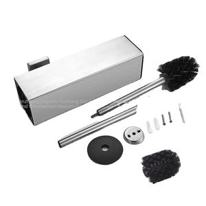 <span class=keywords><strong>Brosse</strong></span> de toilette et couvercle en acier inoxydable Sunshine Square, <span class=keywords><strong>brosse</strong></span> de nettoyage murale pour sol, désodorisant, ensemble de salle de bain long, modèle 440, 1,0 kg - Product Image 2