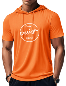 เสื้อยืดฮู้ดดี้ผู้ชายผ้าโพลีเอสเตอร์ผสมสแปนเด็กซ์ แห้งเร็ว น้ำหนักเบา สกรีนลายได้ตามต้องการ - Product Image 3