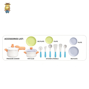 Ensemble de jeu de cuisine en paille de blé pour enfants, 12 pièces, jouets de cuisine pour enfants - Product Image 6