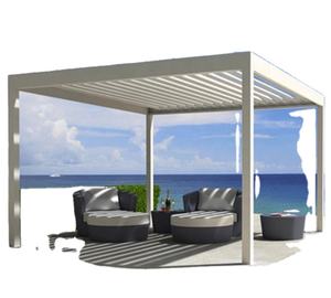 Customized Aluminum Pergola Rainproof Louver Roof System Outdoor Horizontal Modern Aluminum Alloy <strong>Plantation</strong> <strong>Shutters</strong> From China - Product Image 1