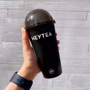 Vasos de Plástico PP Rígido para Bebidas Frías y Calientes, con Burbujas, de 12oz, 16oz y 22oz, Personalizados con Impresión, Color Negro Escarchado, para Té Boba, Venta al Por Mayor - Product Image 2