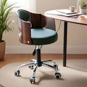 Light-luxury PVC bar <strong>Stool</strong>/<strong>office</strong>/study/computer Chair Five-star Base Swivel Casters Omnidirectional Wheels Height-adjustable - Product Image 1