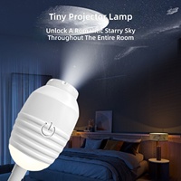 Mini projecteur USB à luminosité réglable par induction, lumière de nuit ciel étoilé, projection LED sur plafond pour chambre à coucher