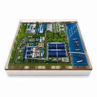 Maqueta a Escala de Mesa de Arena para Proyecto Integral de Energía Limpia Hecha a Medida