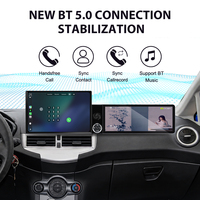 ZWNAV Écran 13,1''+12,3'' pour Ford Fiesta 2009-2014, mise à niveau Android 15, Carplay, DSP, GPS, autoradio multimédia, stéréo, 4G, WiFi, OEM