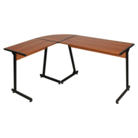 Bureau d'ordinateur en forme de L, table d'écriture, plateau lisse, bureau moderne pour la maison, poste de travail, bureau d'étude, bureau d'ordinateur portable