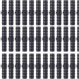 Kit de Accesorios para Riego por Goteo, Conectores de Tubería de PE de 16 mm, Accesorio de Unión de Tubería de Agua de Plástico Negro para Sistema de Riego - Product Image 1