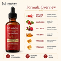 Gouttes liquides de vitamine D3 K2 à marque privée OEM, nutrition quotidienne, 60 ml, complément oral pour adultes et enfants