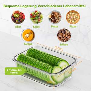 Juego de 24 Recipientes de Vidrio de Borosilicato para Almacenamiento de Alimentos, con Tapa, para Preparación de Comidas, Venta al Por Mayor - Product Image 2