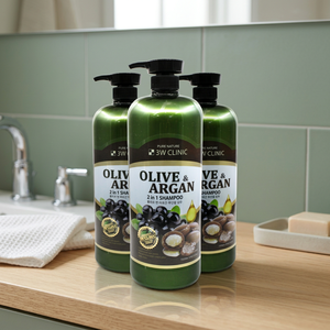 3W CLINIC MORE <b>MOISTURE</b> BLACK GARLIC 2-in-1 Cream <b>Shampoo</b> Nourishing Damaged Hair Scale Care Deep Cleansing K-beauty Korea - Product Image 3