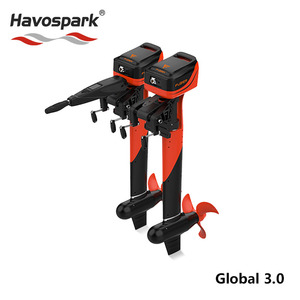 Motor fueraborda eléctrico Havospark G3.0 con control frontal, propulsores marinos duales de 3kW para kayak, SUP, embarcaciones pequeñas y barcos turísticos - Product Image 2