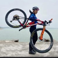 Vélo de montagne XC en carbone Toray T800 de 27,5 pouces, câblage interne complet, suspension avant en alliage d'aluminium FOX SC32 140 mm, 12 vitesses