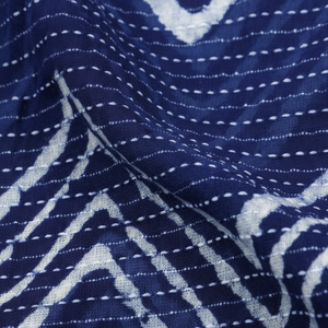 เสื้อพิมพ์ลายปลาสีครามผ้าฝ้ายน้ำหนักเบาระบายอากาศได้ดีกระเป๋าเครื่องประดับผ้าม่านสำหรับเด็กผู้ชายเด็กผู้หญิง - Product Image 1