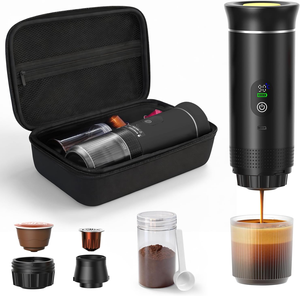 เครื่องชงกาแฟเอสเพรสโซแบบพกพาสำหรับใช้งานกลางแจ้ง พร้อมกระเป๋าเก็บของ ระบบทำความร้อนในตัว ใช้พลังงานจากแบตเตอรี่ USB สำหรับการตั้งแคมป์ รับทำโลโก้ OEM - Product Image 1
