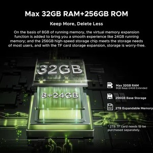 Tablet PC DOOGEE Tab E3 con AI <span class=keywords><strong>Gemini</strong></span>, Android 15, Display FHD+ da 11\", Batteria da 8800mAh, 32GB (<span class=keywords><strong>8</strong></span>+24) 256GB, Helio G100, Doppi Altoparlanti - Product Image 5