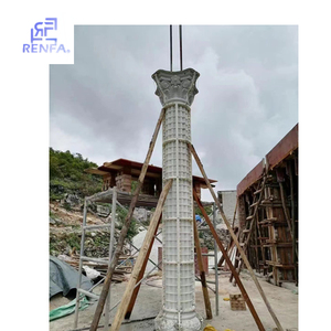 Factory Direct Selling Exterior Classic Decoration ABS Plastic <strong>Concrete</strong> Cement square Rome Pillar <strong>Column</strong> Molds <strong>Round</strong> Pillar - Product Image 3