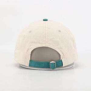 Gorras de Béisbol Deportivas Personalizadas al por Mayor de 6 Paneles, Gorras de Pana Lisas con Logotipo Bordado, Gorras Curvas de Dos Tonos para Hombre y Mujer - Product Image 5