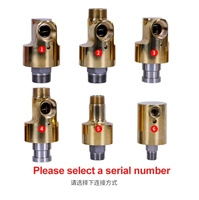 Raccord Rotatif en Laiton pour Eau, Simple ou Double Flux, Rotation à 360 Degrés, Haute Vitesse, Haute Pression, pour Refroidissement