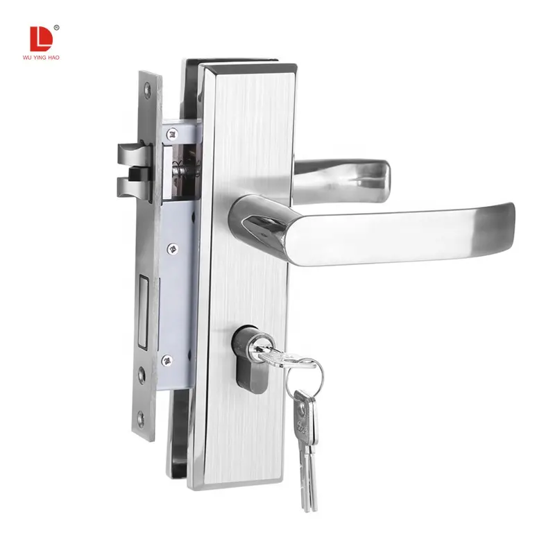 WUYINGHAO High quality stainless steel 304 lever handle door lock with lock cylinder
