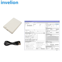 Lecteur-graveur USB de bureau UHF RFID Prix bas Logiciel de démonstration SDK gratuit Fonctionne comme un clavier virtuel pour le codage des données EPC