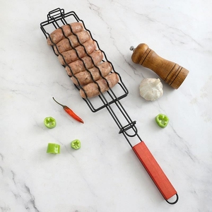 Panier de barbecue portable en fil de fer antiadhésif pour poisson, popcorn, jambon, saucisses, pour balcon et extérieur - Product Image 3
