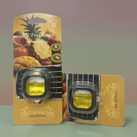 Purificateur d'air de voiture personnalisé avec logo OEM, parfum naturel longue durée, aromathérapie aux fruits d'ananas d'Hawaï en résine portable