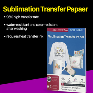 100gsm Pet phim thăng hoa giấy cho máy in phun 100 cái/túi A4 T-Shirt chuyển với mực thăng hoa dtf in - Product Image 4