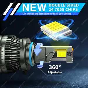 K25 260W Super High-power LED Car Headlight Bulbs H1 H4 H7 H8 H9 H11 9005 HB3 9006 HB4 9012 HIR2 High And Low Beam Canbus Ready