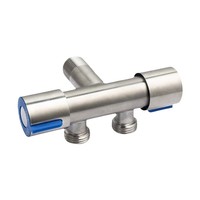 Nouvelle arrivée : pulvérisateur de toilette, design moderne et simple, robinet de machine à laver mural, séparateur 1 entrée 2 sorties, adaptateur double sortie