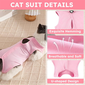 Vestido Transpirable y Anti-mordeduras para Gatos Madres, para Recuperación Postoperatoria, Desmame y Uso en Todas las Estaciones - Product Image 4