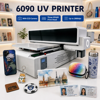 Impresora UV DTF Industrial A1 6090 con Tres Cabezales de Impresión XP600, Diseño de Cámara CCD Inteligente, Máquina de Impresión Automática