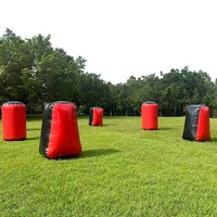Barrières de tir à l'arc gonflables et bunkers de paintball, obstacles de paintball gonflables durables pour les terrains commerciaux