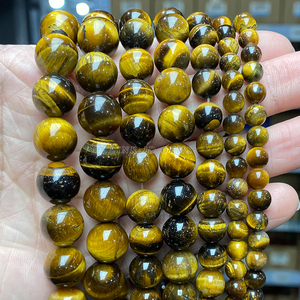 Cuentas Redondas Sueltas de Piedras Preciosas de Alta Calidad JD, 4/6/8/10/12/14/16 mm, Cuentas de Piedra Ojo de Tigre Amarillo Natural 3A para la Fabricación de Joyas - Product Image 4