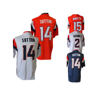 เสื้ออเมริกันฟุตบอลแบบเย็บใหม่ราคาถูก ปี 2026 หมายเลข 10 โบ นิกซ์ <span class=keywords><strong>2</strong></span> แพทริค 14 คอร์ทแลนด์ ซัตตัน 15 นิค โบนิโต - Product Image 4