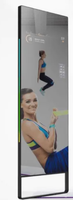Miroir Intelligent Interactif Ultra-Mince Android pour Salle de Sport avec Écran LCD Numérique et Kiosque de Signalisation Murale IA
