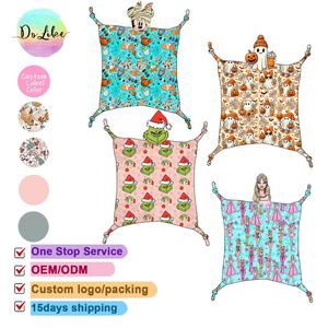 Loveys personnalisées en bambou Couvertures de sécurité pour bébés Lovey en bambou de caractère Produits de literie pour nouveau-nés - Product Image 2