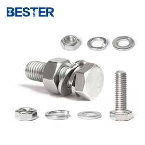 <span class=keywords><strong>Din931</strong></span> din933 m6x150mm inch Kích thước nửa chủ đề thép không gỉ bên ngoài Hex đầu thêm dài SS Hex bu lông - Product Image 2